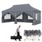 10 X 20 Ft Pop Up Canopy With 6 Sidewalls And Windows And Carrying Bag For Party Wedding Picnic